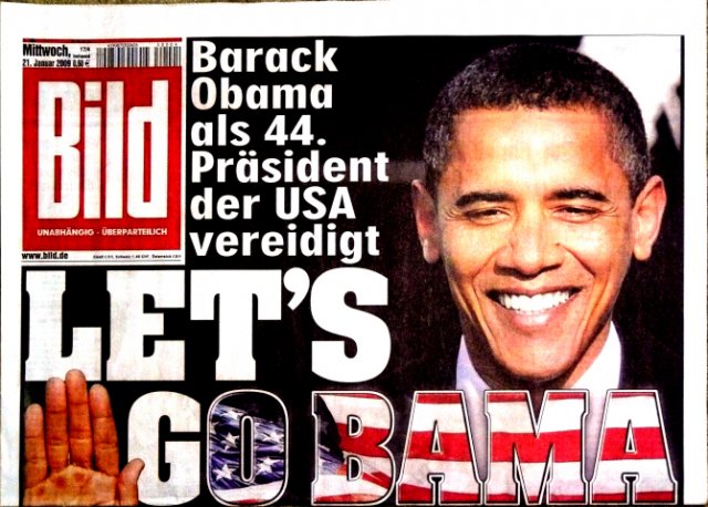 2009-01-21 Barack Obama als 44. Präsident der USA vereidigt. Lets GO BAMA